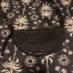Crossbody bag black and gold hardware